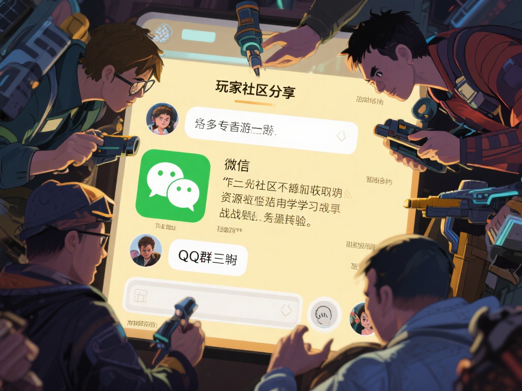 玩家社区分享：许多资深玩家会在微信群、QQ群或贴吧
