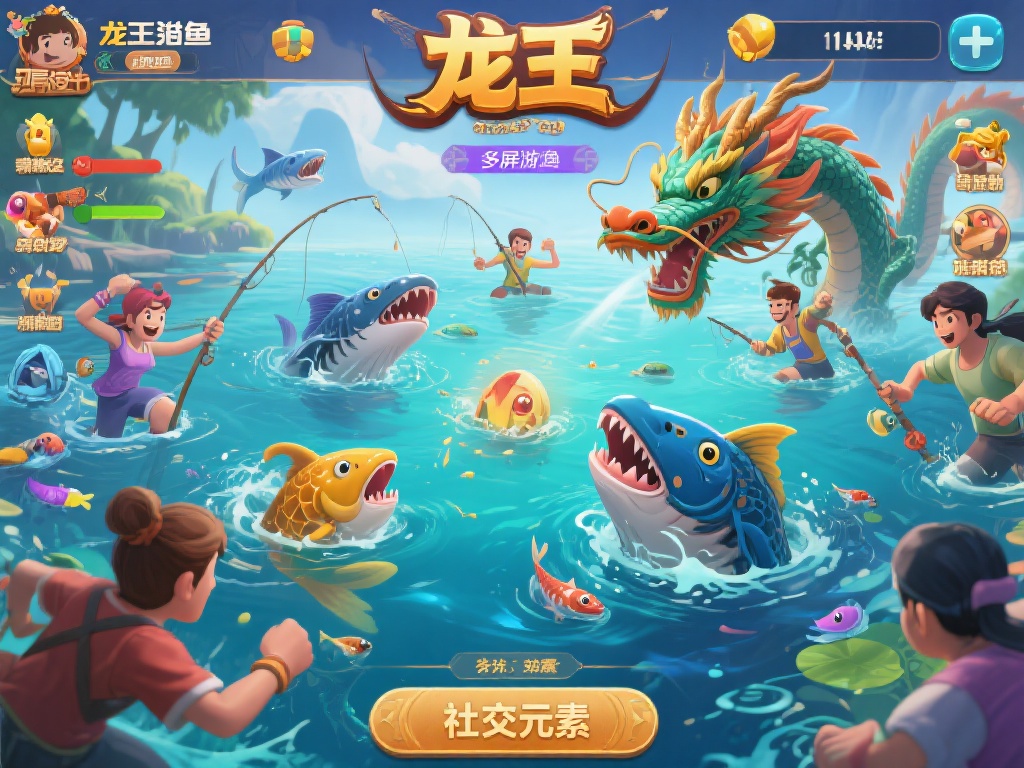 此外，龙王猎鱼的玩法设计也充分考虑到了玩家的互动性